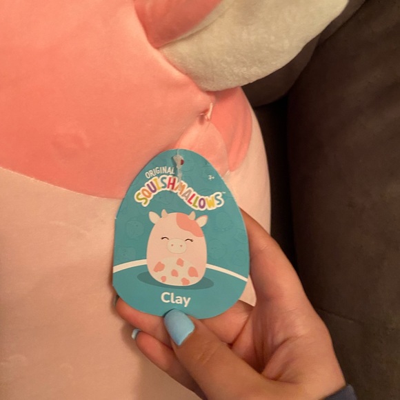 Brand new 16” Clay the pink cow Squishmallow - Picture 3 of 4